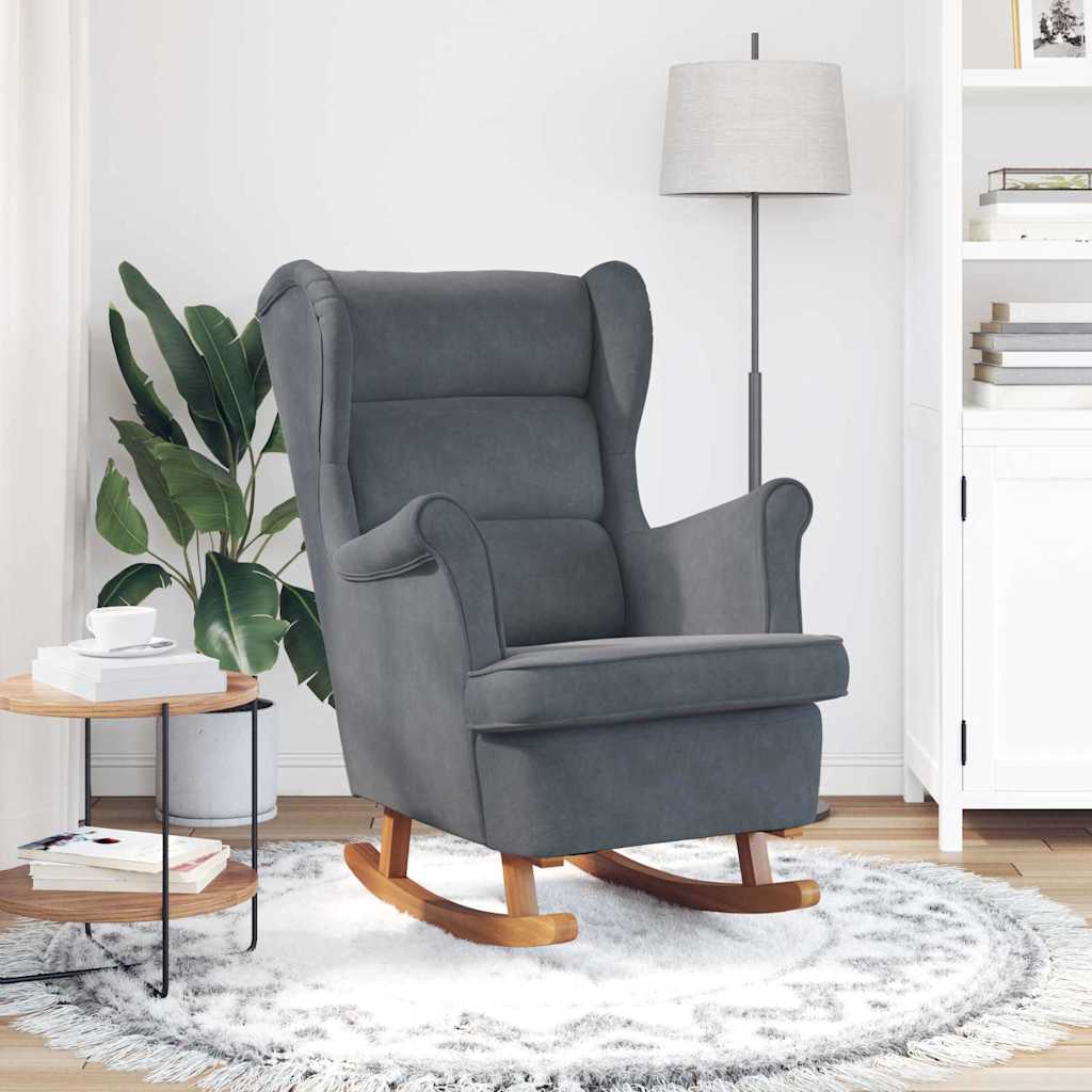 Sedia a dondolo Grigio scuro 92 x 71 x 100 cm Legno compensato