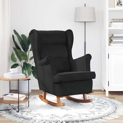 Sedia a dondolo Nero 92 x 71 x 100 cm Legno compensato