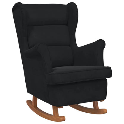 Sedia a dondolo Nero 92 x 71 x 100 cm Legno compensato