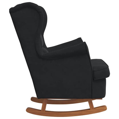Sedia a dondolo Nero 92 x 71 x 100 cm Legno compensato