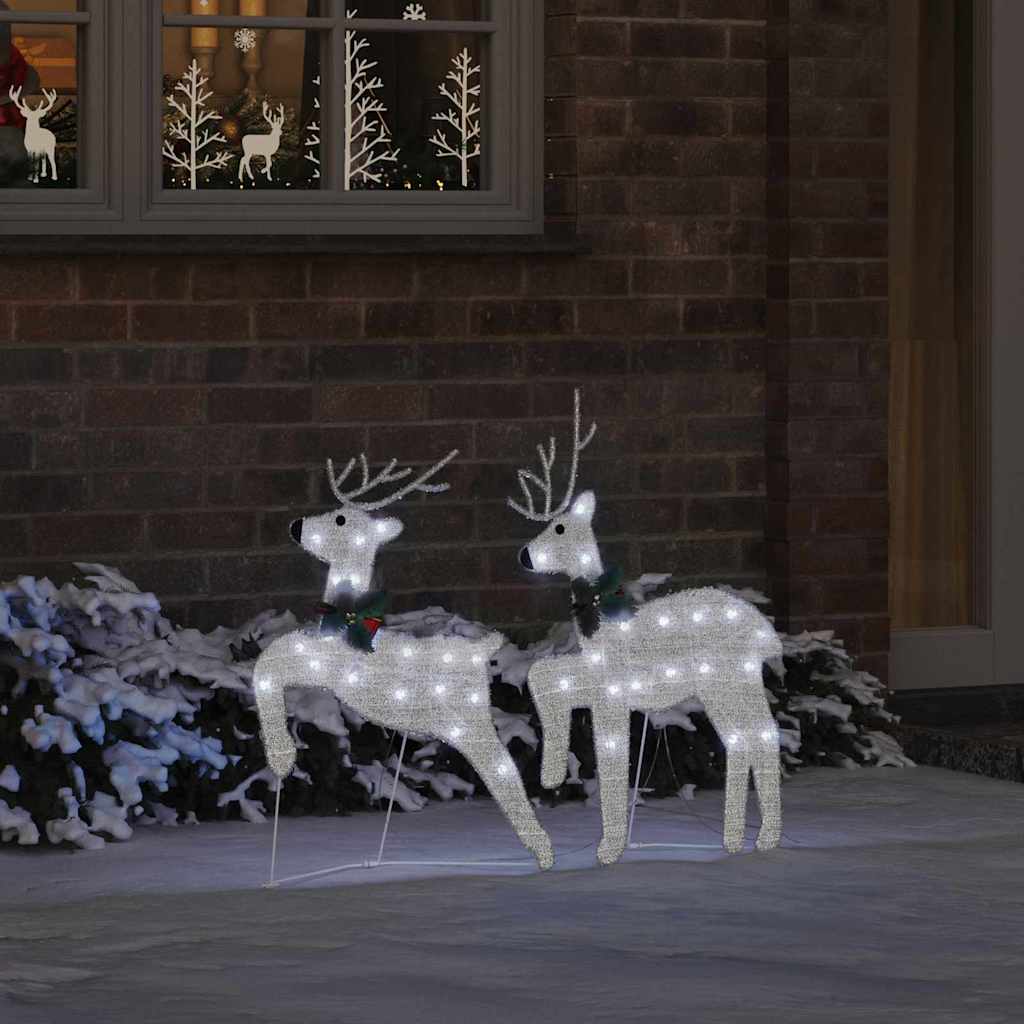 Renne LED 2 pcs Bianco Freddo Tessuto