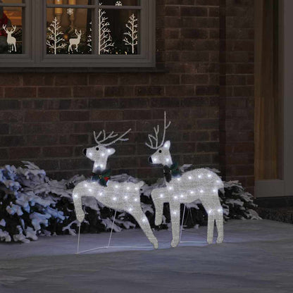 Renne LED 2 pcs Bianco Freddo Tessuto