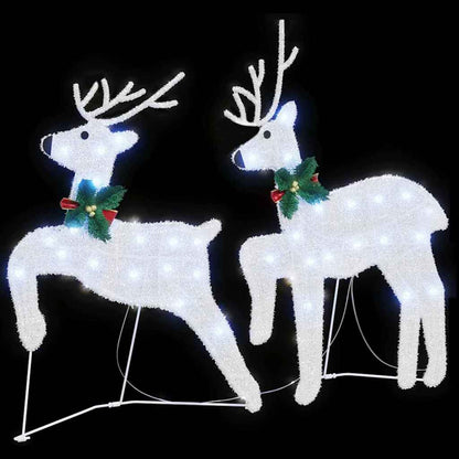 Renne LED 2 pcs Bianco Freddo Tessuto
