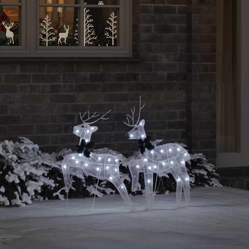Renne LED 2 pcs Bianco Freddo Tessuto