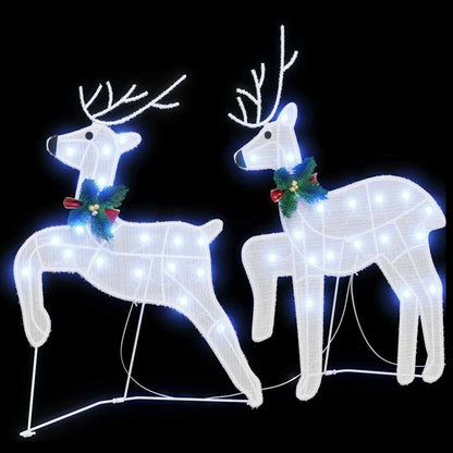 Renne LED 2 pcs Bianco Freddo Tessuto