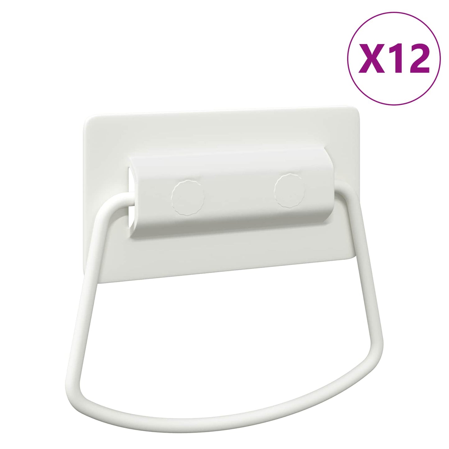Maniglie per Armadi 12 pcs Bianco 85 x 45 mm Metallo