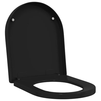 Sedile del WC Regolabile Nero 48 x 36,5 x 4,5 cm Polipropilene