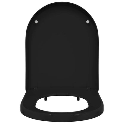 Sedile del WC Regolabile Nero 48 x 36,5 x 4,5 cm Polipropilene