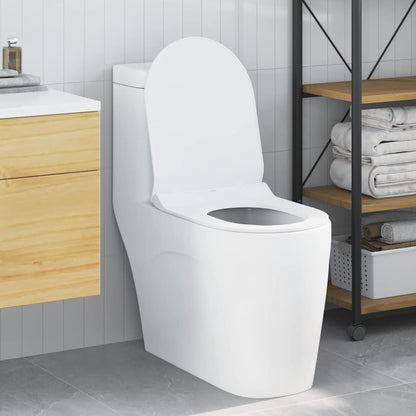 Sedile del WC Regolabile Bianco 50 x 36,5 x 5 cm Polipropilene