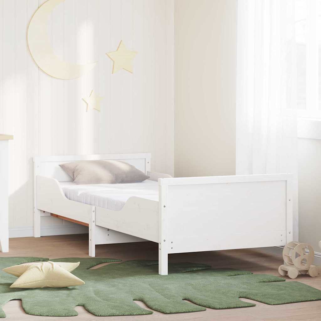 Struttura del letto Bianco 80 x 200 cm Pino massello
