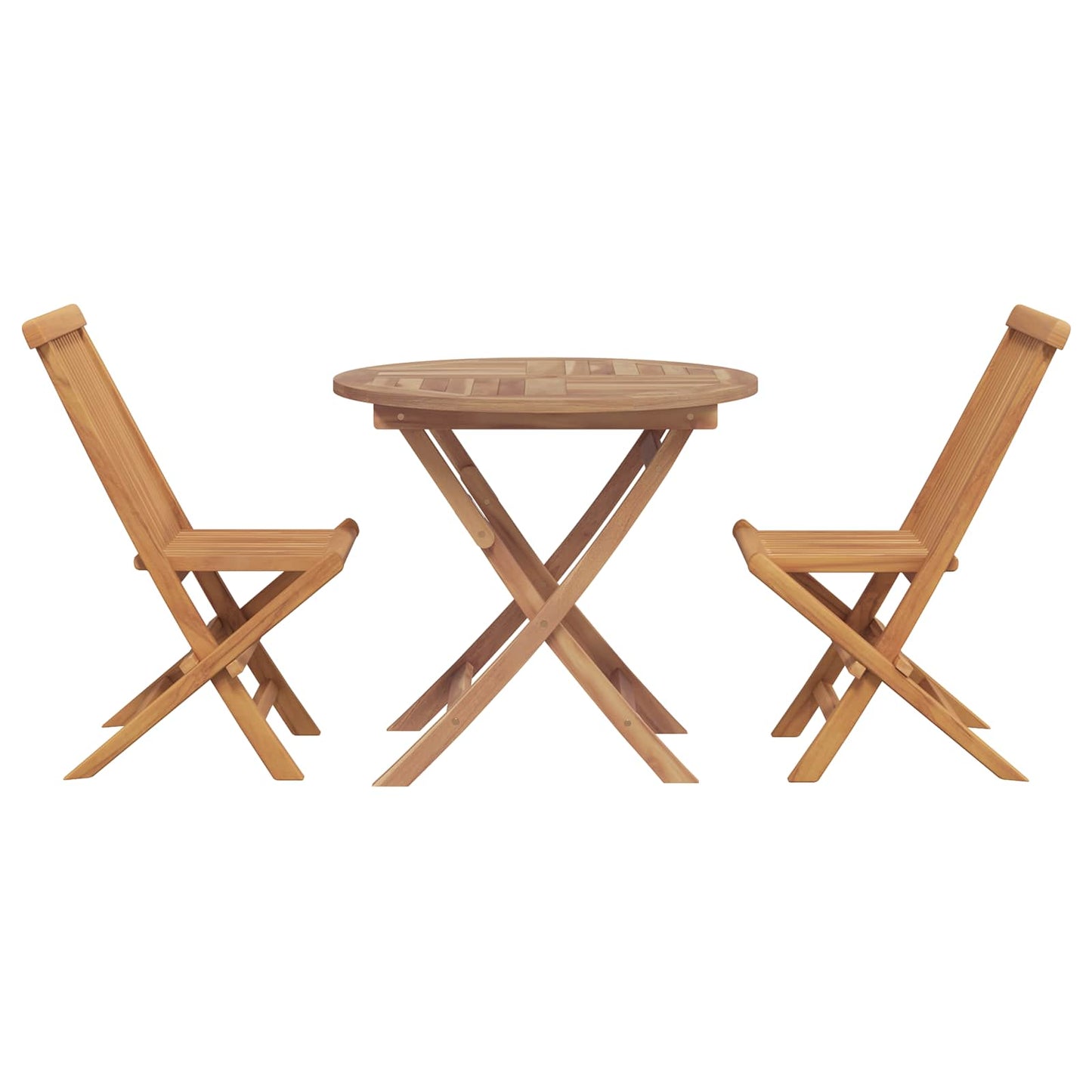 Set da Pranzo per Giardino 3 pcs Marrone