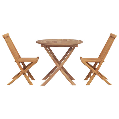 Set da Pranzo per Giardino 3 pcs Marrone