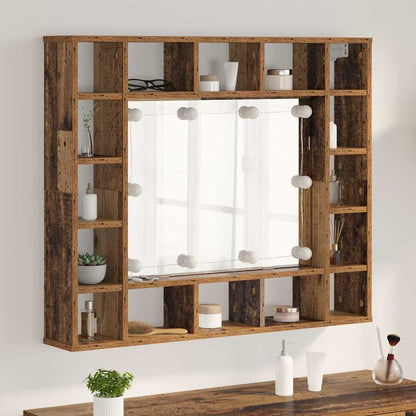 Mobiletto per specchio Legno vecchio 91 x 15 x 76,5 cm