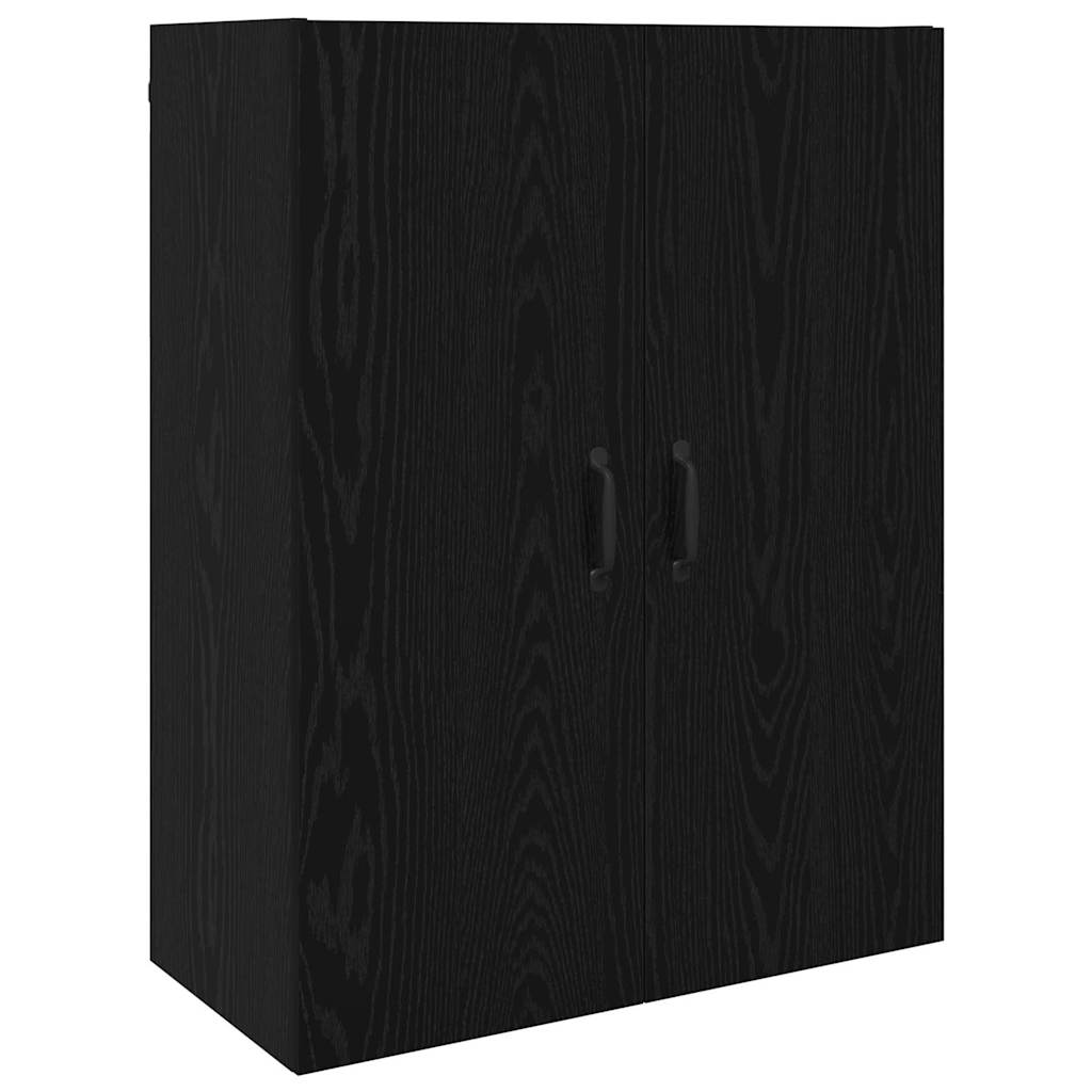 Armadietto a muro Rovere Nero 69,5 x 34 x 90 cm