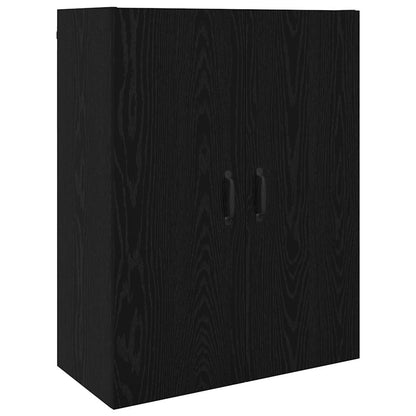 Armadietto a muro Rovere Nero 69,5 x 34 x 90 cm