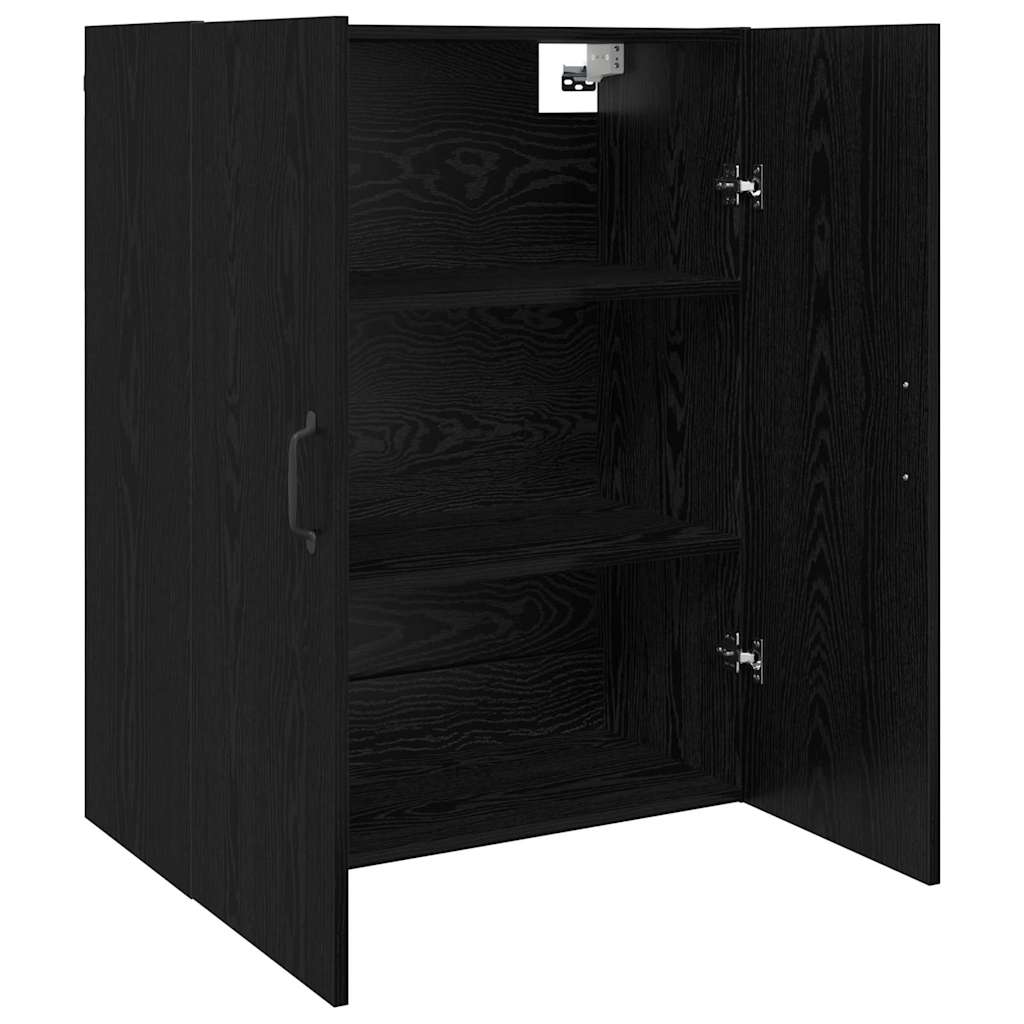 Armadietto a muro Rovere Nero 69,5 x 34 x 90 cm