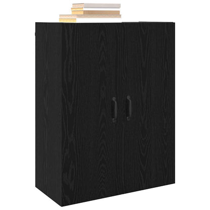 Armadietto a muro Rovere Nero 69,5 x 34 x 90 cm