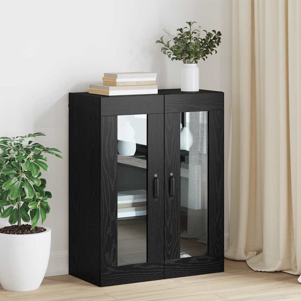 Mobiletto da parete appeso Nero 69.5 x 34 x 90 cm