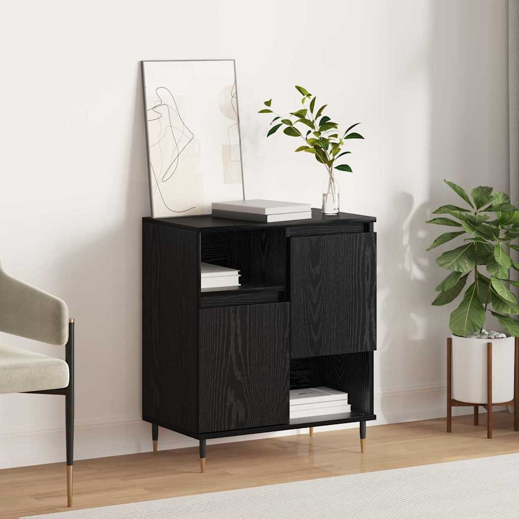 Credenza Rovere Nero 60 x 35 x 70 cm