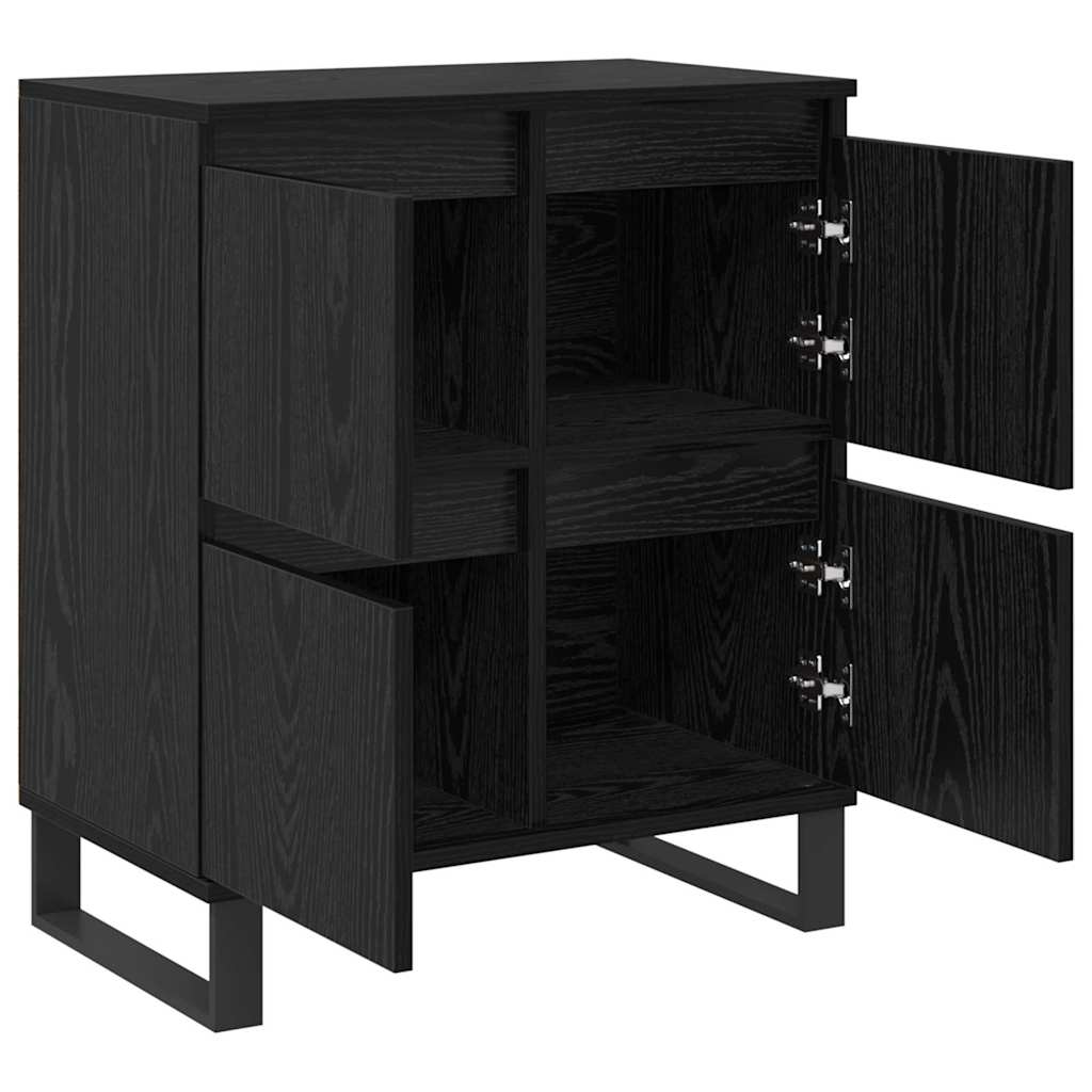 Credenza Rovere Nero 60 x 35 x 70 cm