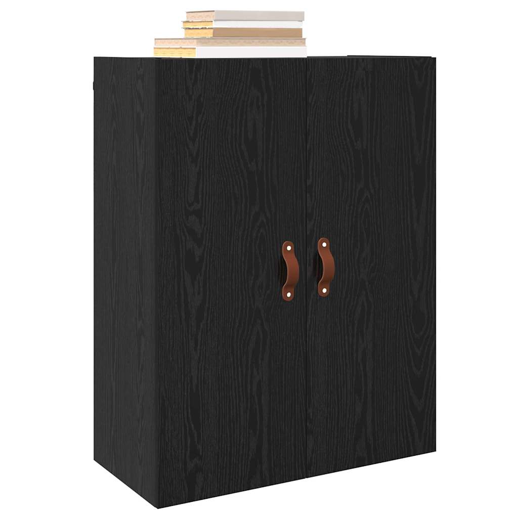 Armadietto a muro Rovere Nero 69,5 x 34 x 90 cm