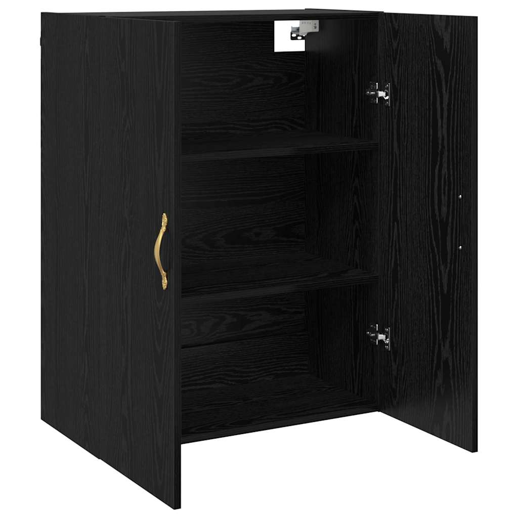 Armadietto a muro Rovere Nero 69,5 x 34 x 90 cm