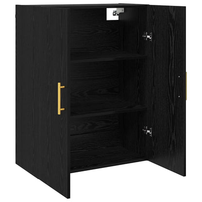 Armadietto a muro Rovere Nero 69,5 x 34 x 90 cm