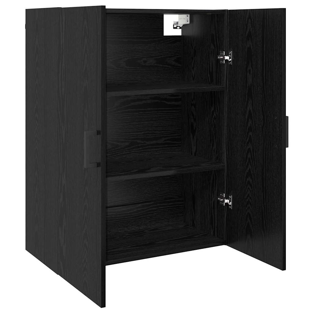 Armadietto a muro Rovere Nero 69,5 x 34 x 90 cm