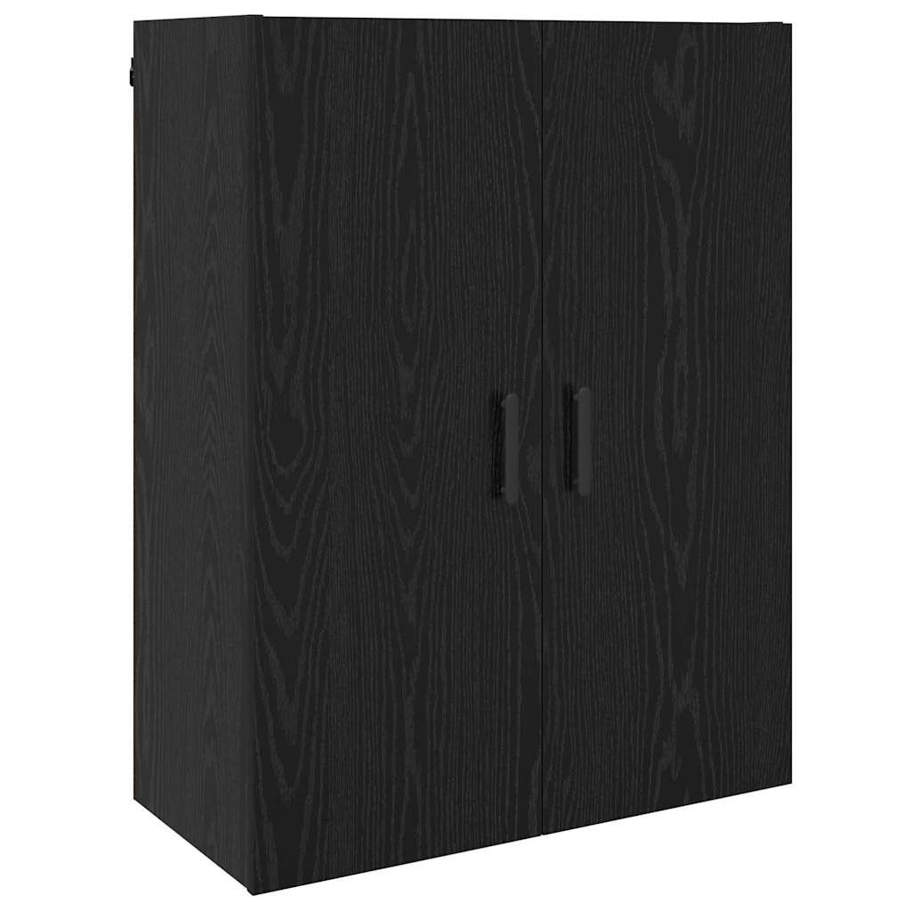 Armadietto a muro Rovere Nero 69,5 x 34 x 90 cm