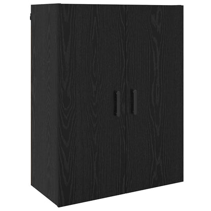 Armadietto a muro Rovere Nero 69,5 x 34 x 90 cm