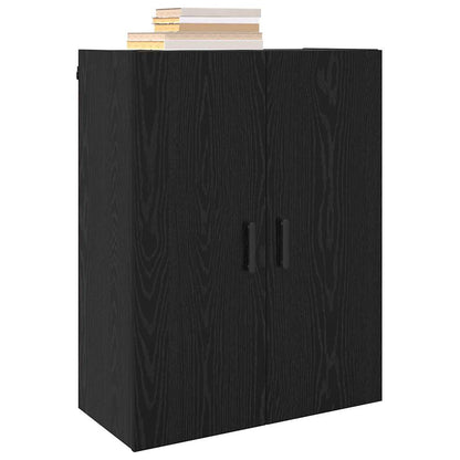 Armadietto a muro Rovere Nero 69,5 x 34 x 90 cm