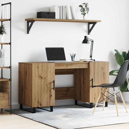 Scrivania rovere artigianale 140 x 50 x 75 cm Legno multistrato