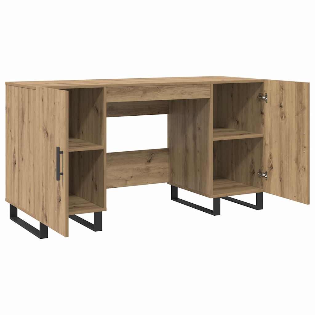Scrivania rovere artigianale 140 x 50 x 75 cm Legno multistrato
