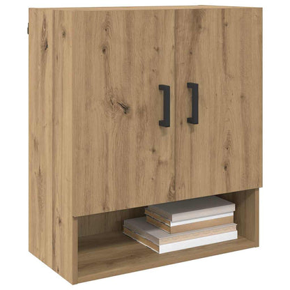 Armadietto a muro rovere artigianale 60 x 31 x 70 cm