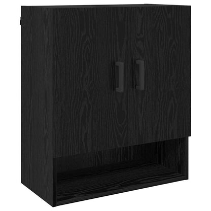 Armadietto a muro Rovere nero 60 x 31 x 70 cm Legno multistrato