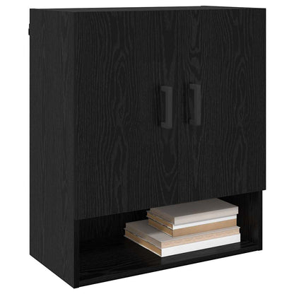 Armadietto a muro Rovere nero 60 x 31 x 70 cm Legno multistrato
