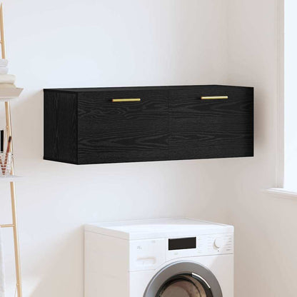 Armadietto a muro Rovere nero 100 x 36.5 x 35 cm