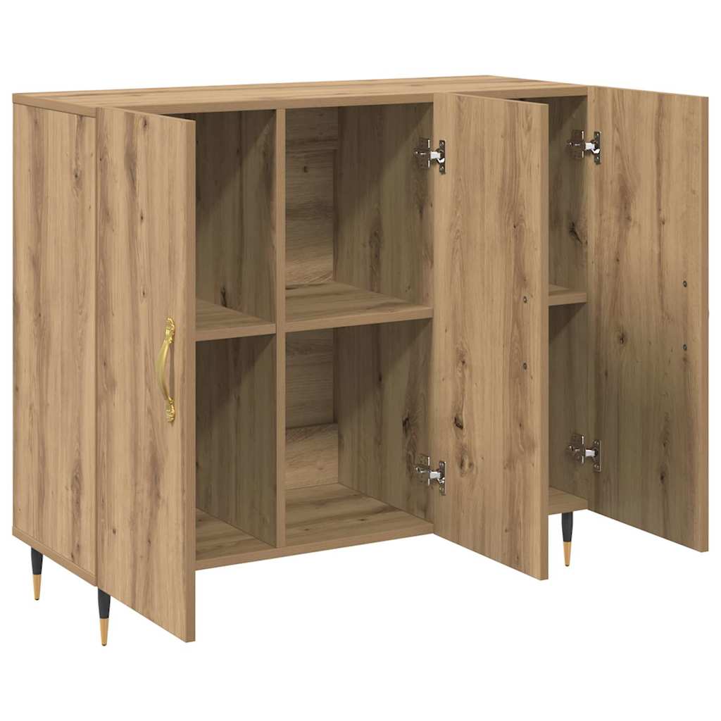 Credenza Rovere artigianale 90 x 34 x 80 cm Legno multistrato