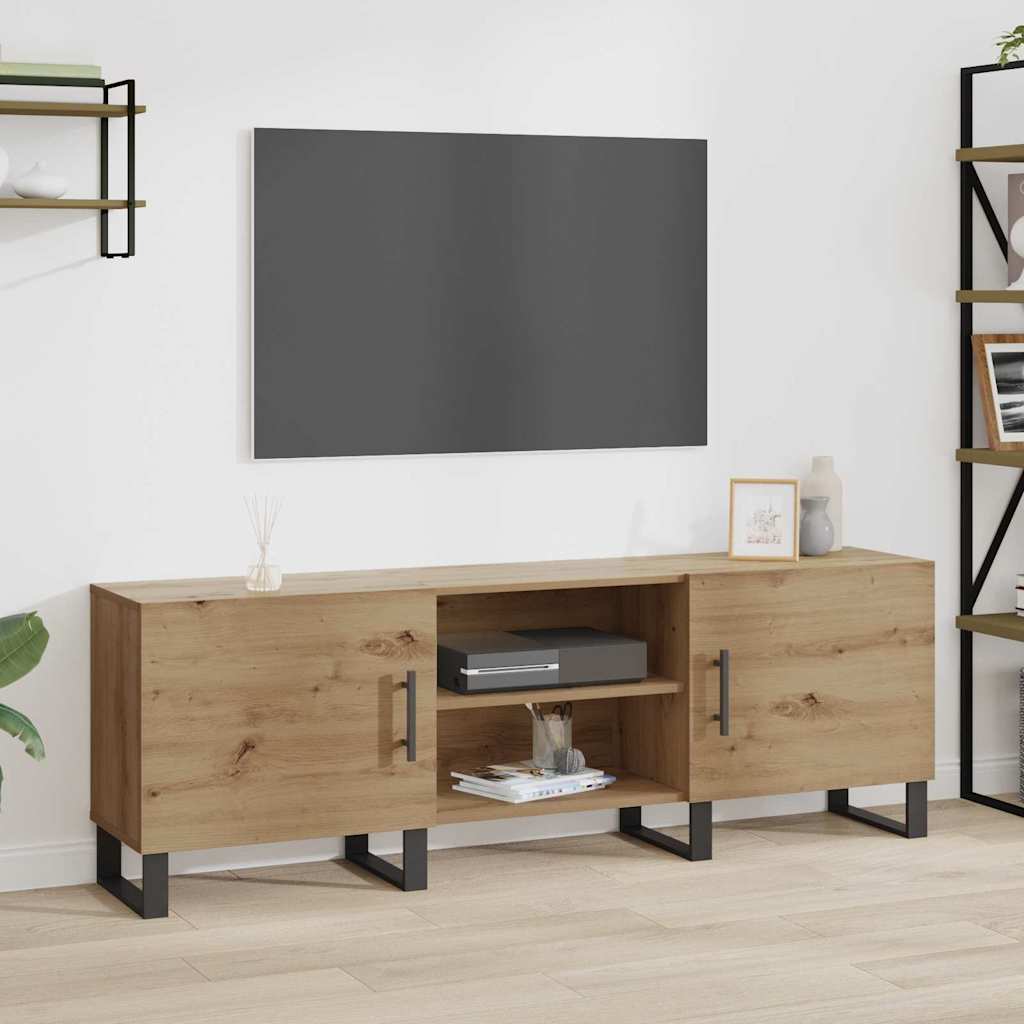 Mobile TV rovere artigianale 150 x 30 x 50 cm Legno multistrato