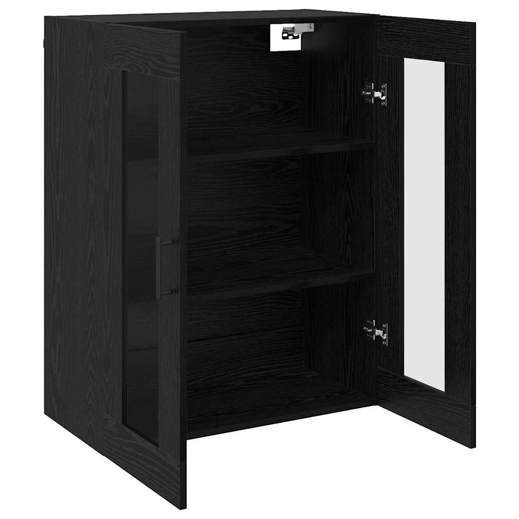 Credenza Rovere Nero 69,5 x 34 x 90 cm Legno multistrato
