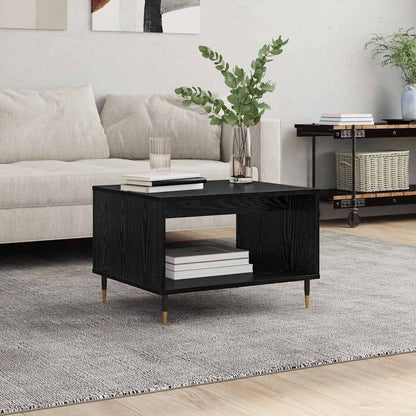 Tavolino da salotto Rovere nero 60 x 50 x 40 cm
