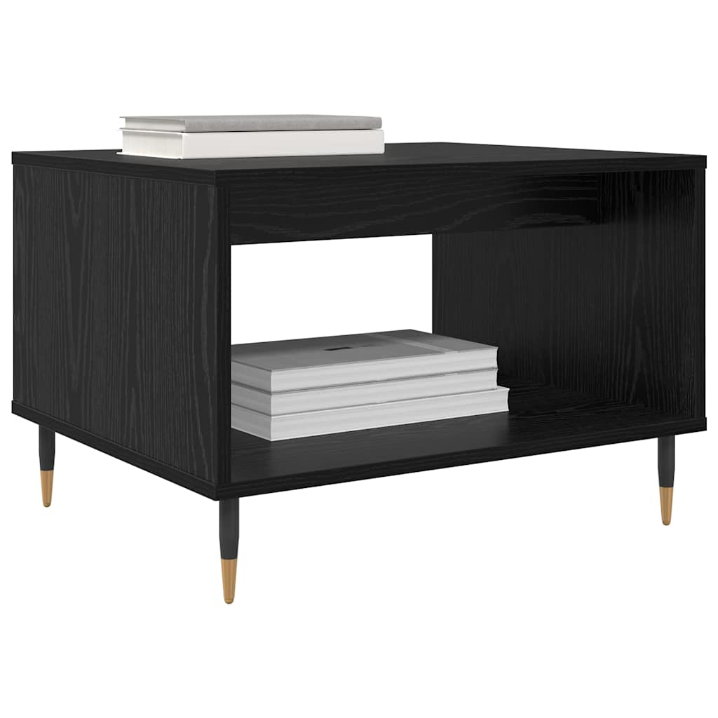 Tavolino da salotto Rovere nero 60 x 50 x 40 cm