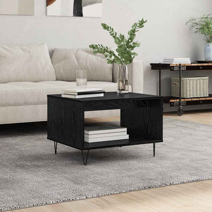 Tavolino da salotto Rovere nero 60 x 50 x 40 cm