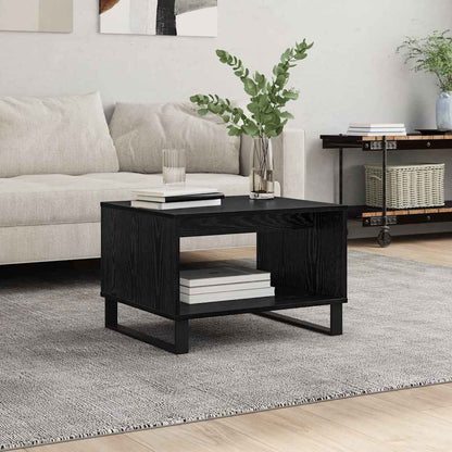 Tavolino da salotto Rovere nero 60 x 50 x 40 cm