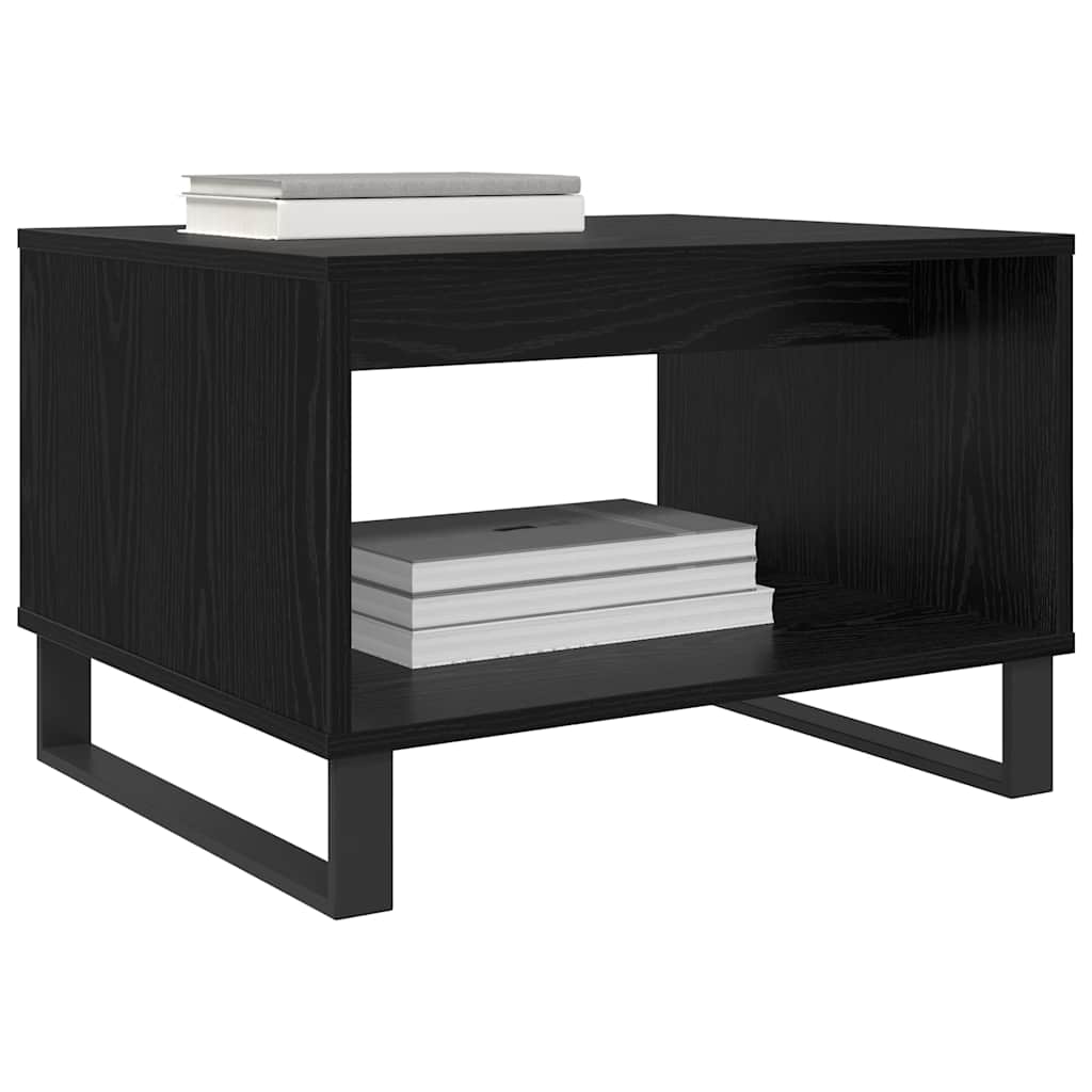Tavolino da salotto Rovere nero 60 x 50 x 40 cm