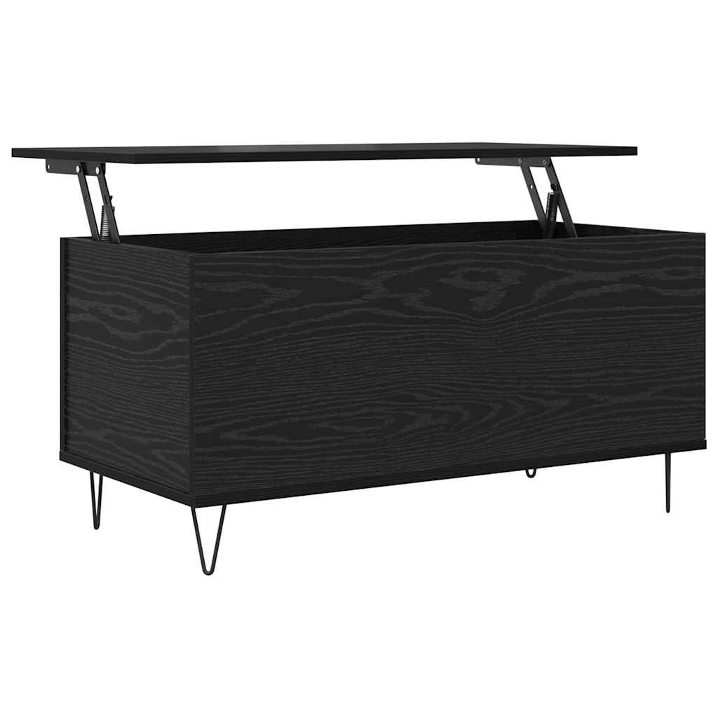 Tavolino da salotto Rovere Nero 90 x 44,5 x 45 cm