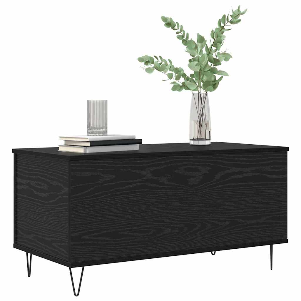 Tavolino da salotto Rovere nero 90 x 44.5 x 45 cm