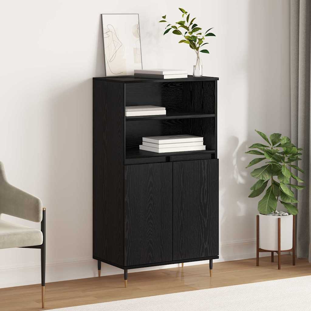 Credenza Nero 60 x 36 x 110 cm Legno multistrato