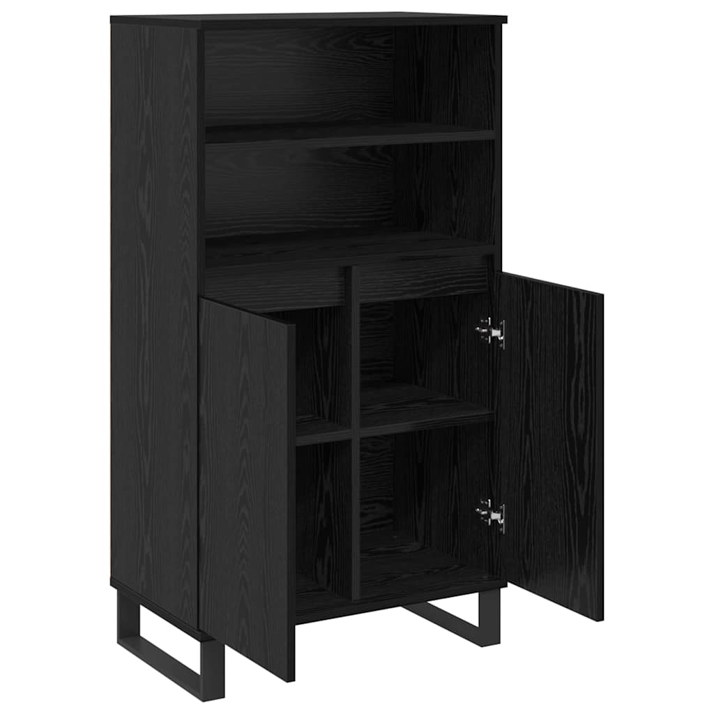 Credenza Nero 60 x 36 x 110 cm Legno multistrato