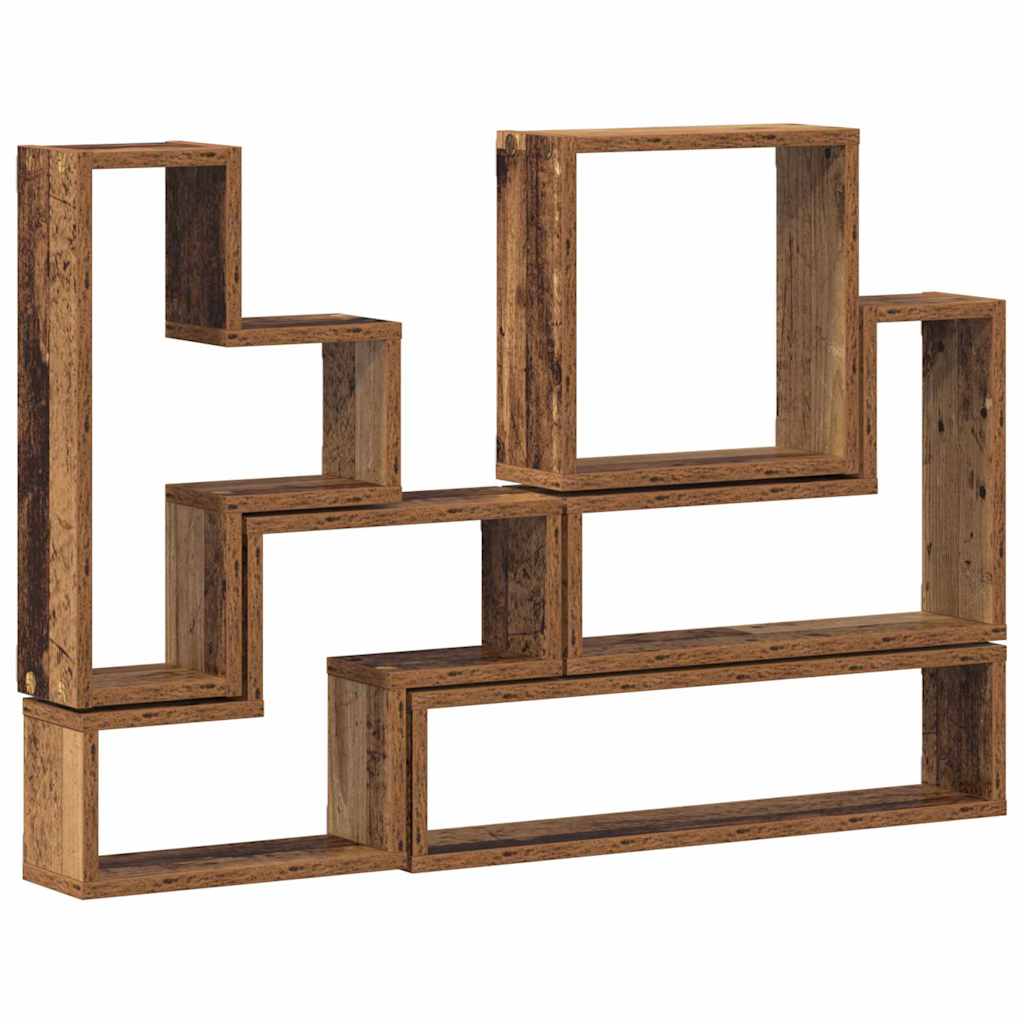 Cubo da Parete Legno vecchio 96 x 12 x 64 cm Legno multistrato